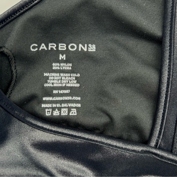 Carbon38 - Black Metallic, Sports Bra. - Picture 7 of 7